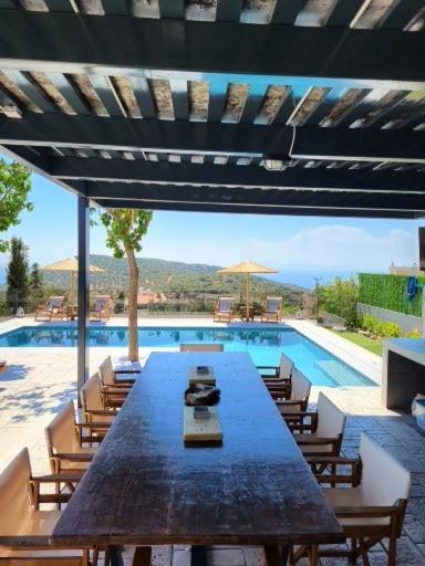 "Stergiou Luxury Apartment 2Nd Floor" Με Κοινη Πισινα Saronida Luaran gambar