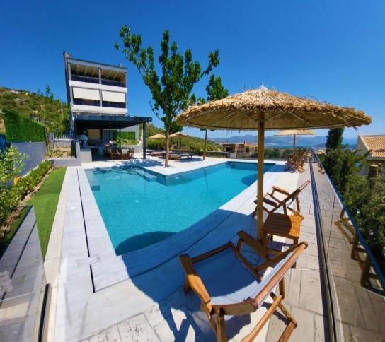 "Stergiou Luxury Apartment 2Nd Floor" Με Κοινη Πισινα Saronida Luaran gambar