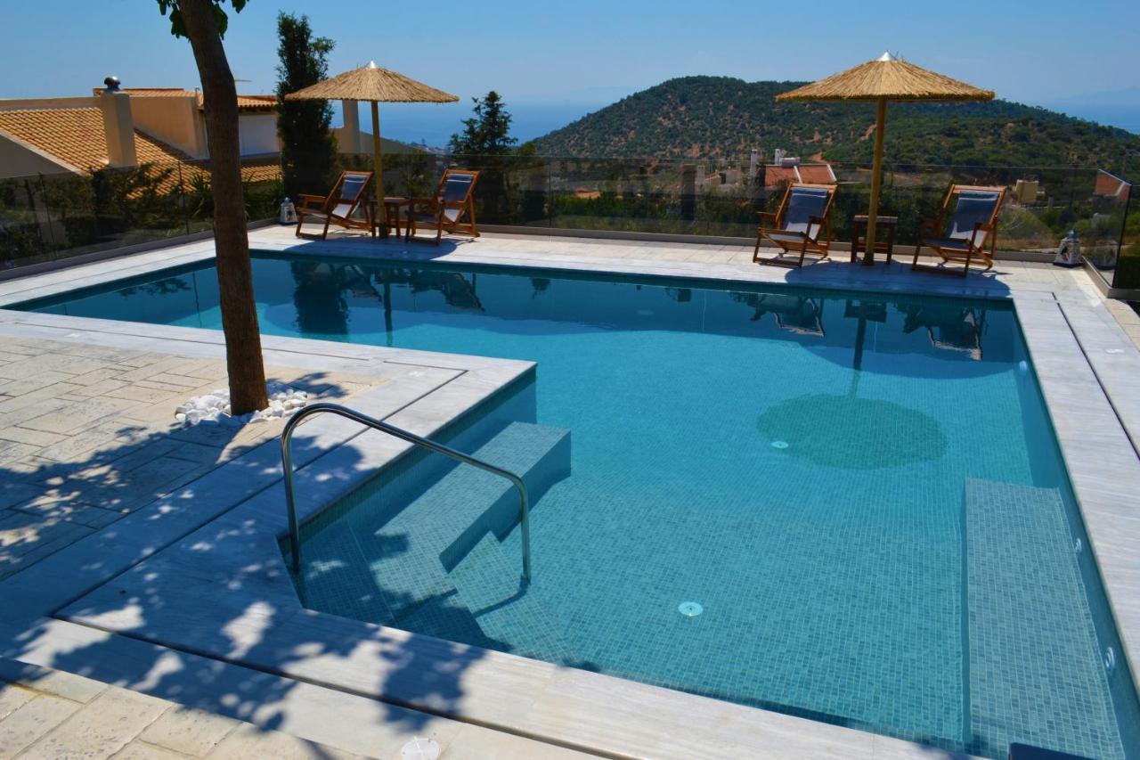 "Stergiou Luxury Apartment 2Nd Floor" Με Κοινη Πισινα Saronida Luaran gambar