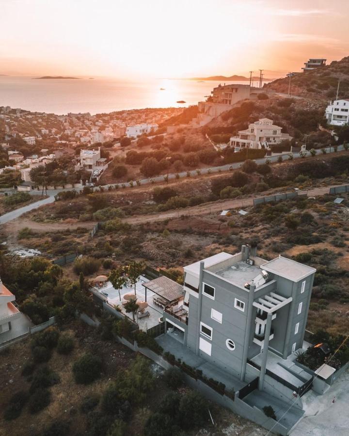 "Stergiou Luxury Apartment 2Nd Floor" Με Κοινη Πισινα Saronida Luaran gambar