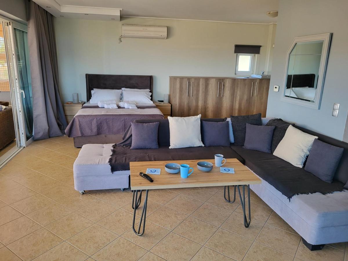 "Stergiou Luxury Apartment 2Nd Floor" Με Κοινη Πισινα Saronida Luaran gambar