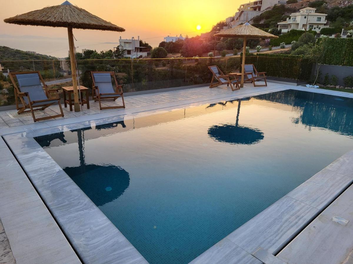 "Stergiou Luxury Apartment 2Nd Floor" Με Κοινη Πισινα Saronida Luaran gambar