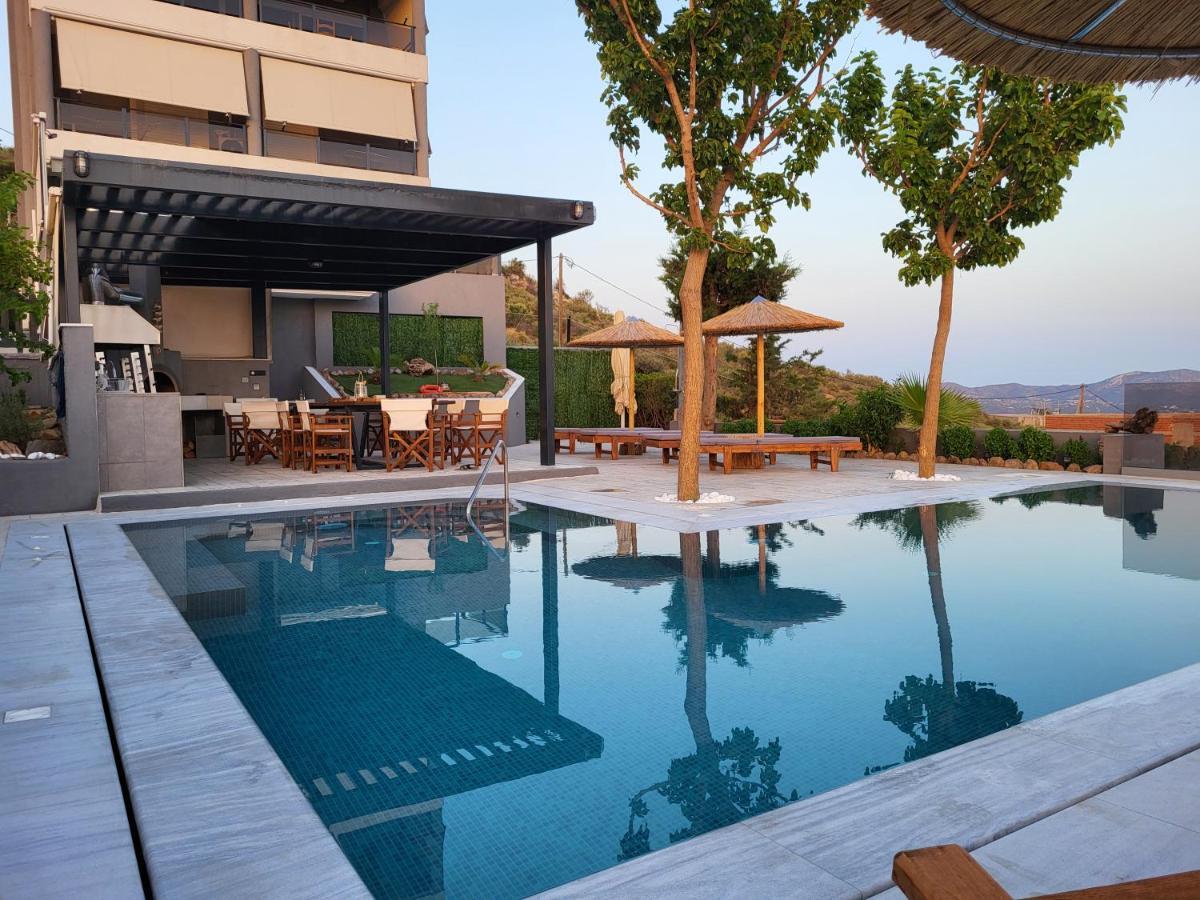 "Stergiou Luxury Apartment 2Nd Floor" Με Κοινη Πισινα Saronida Luaran gambar