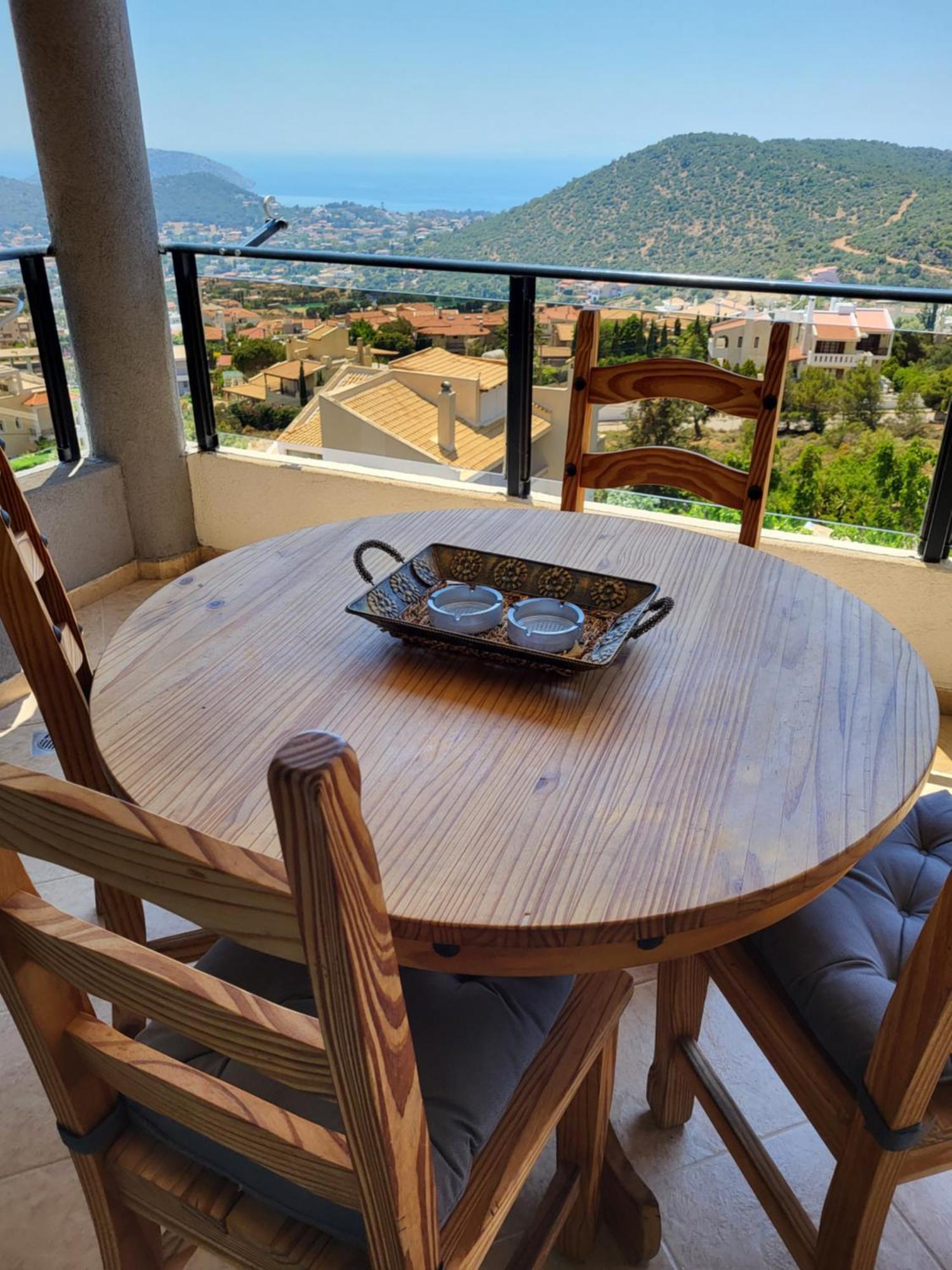 "Stergiou Luxury Apartment 2Nd Floor" Με Κοινη Πισινα Saronida Bilik gambar